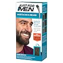 Just For Men Mustache & Beard multiple uses Beard Dye for Men with Brush Included, With Keratin Biotin Aloe and Coconut Oil for Healthy Facial Hair