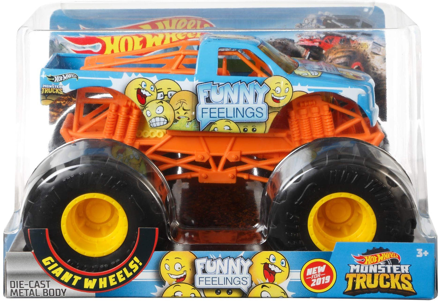 Hot Wheels Monster Trucks 1:24 Funny Feelings Vehicle