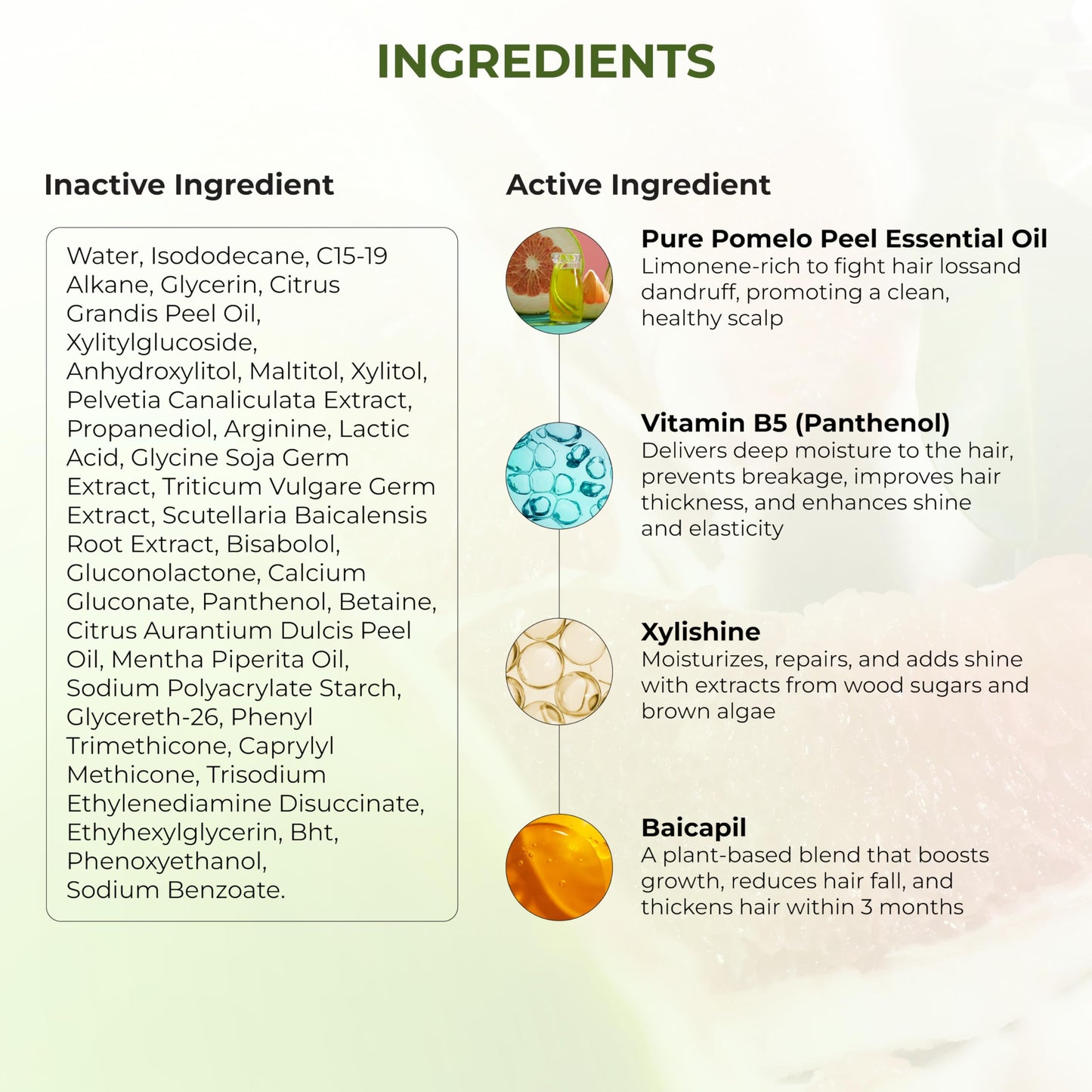 Cocoon Pomelo Oil Hair Tonic. 100% Vegan Scalp Serum Treatment for Thinning, Damaged & Breakage Hair | Soften, Reduce Hair Loss & Promote Hair Growth