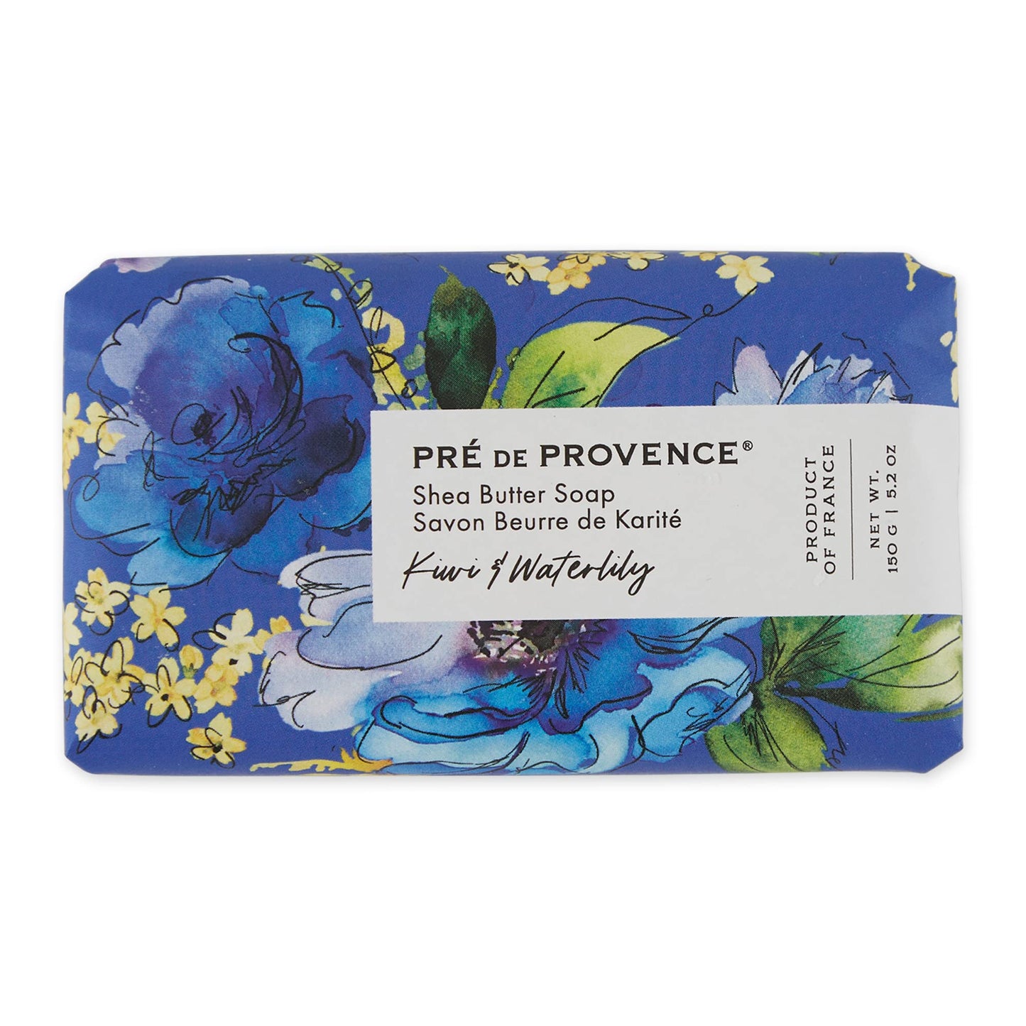Pre de Provence Wrapped Artisanal Soap Bar, Organic Shea Butter Enriched, Natural French Skincare, Quad Milled for a Rich Smooth Lather, Kiwi
