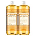 Dr. Bronner's Magic Soap-Pure-Castile Liquid Soap (Citrus, 32oz, 2-Pack)-Regenerative Organic Certified Oils, 18-in-1 Uses: Body, Hair, Laundry, Pets
