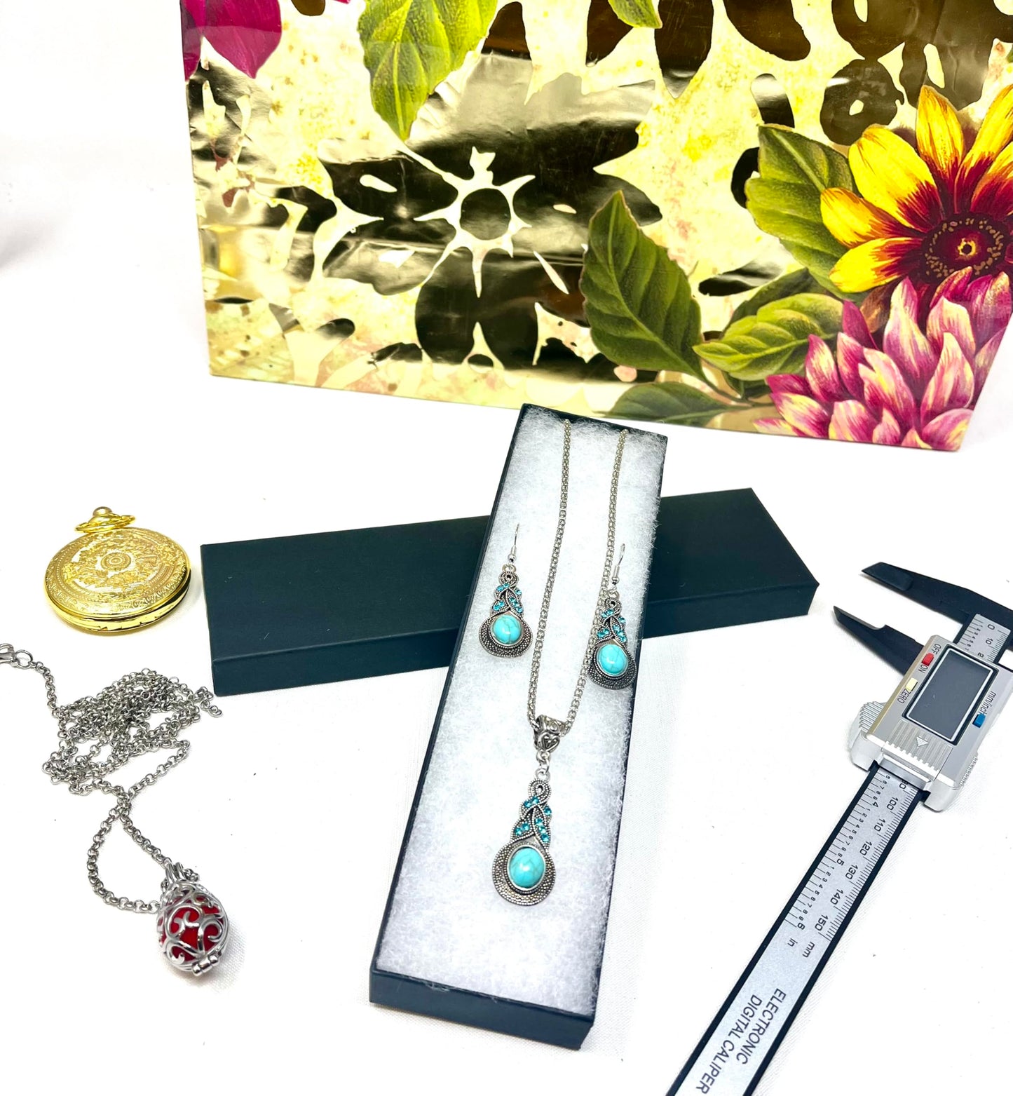 RJ Displays 20 Pack Cotton Filled Matte Black Color Cardboard Paper Jewelry Bracelet, Watch, Necklace, Jewelry Set, Gift Retail Packaging Box Size-8"…