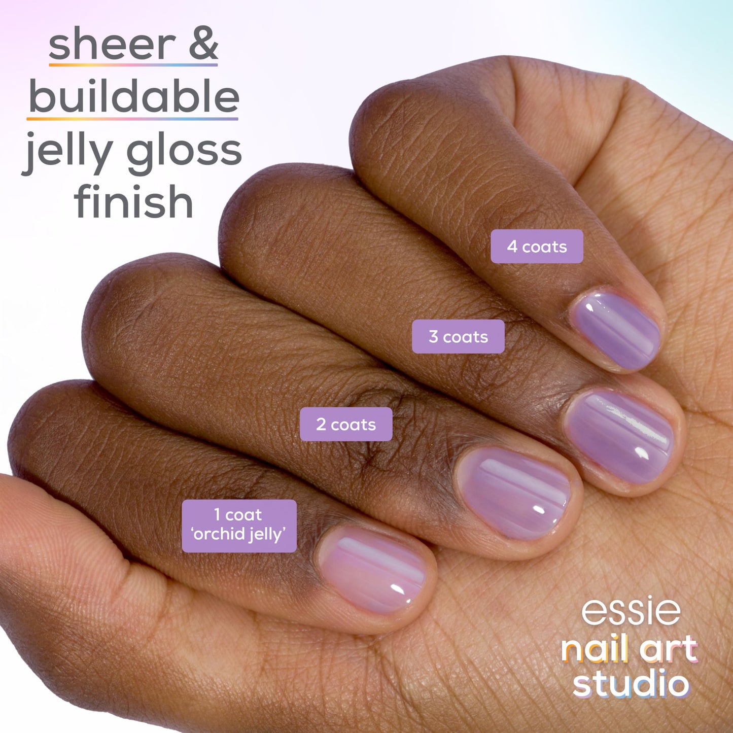 essie Nail Art Studio Jelly Gloss Nail Polish, Vegan, Boho Rodeo, Sheer Neutral Nail Polish, Barn Bohème, 0.46 fl oz Beauty & Personal Care essie