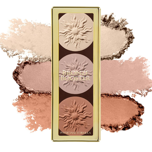 Physicians Formula Bronze Booster Highlight & Contour Palette with Brush, Blendable & Buildable Finish - Matte Sculpting Beauty & Personal Care Physicians Formula