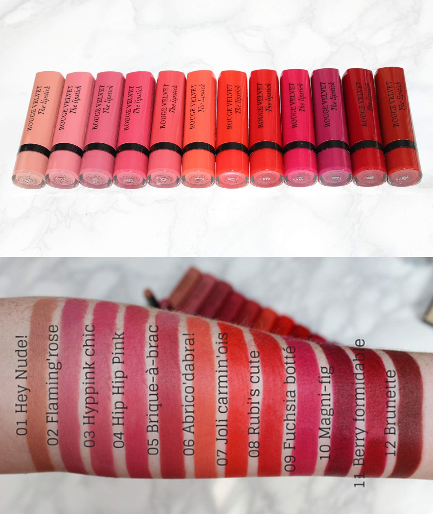 NEW BOURJOIS ROUGE VELVET THE LIPSTICK- Highly Pigmented Matte Finish 03 Hyppink chic