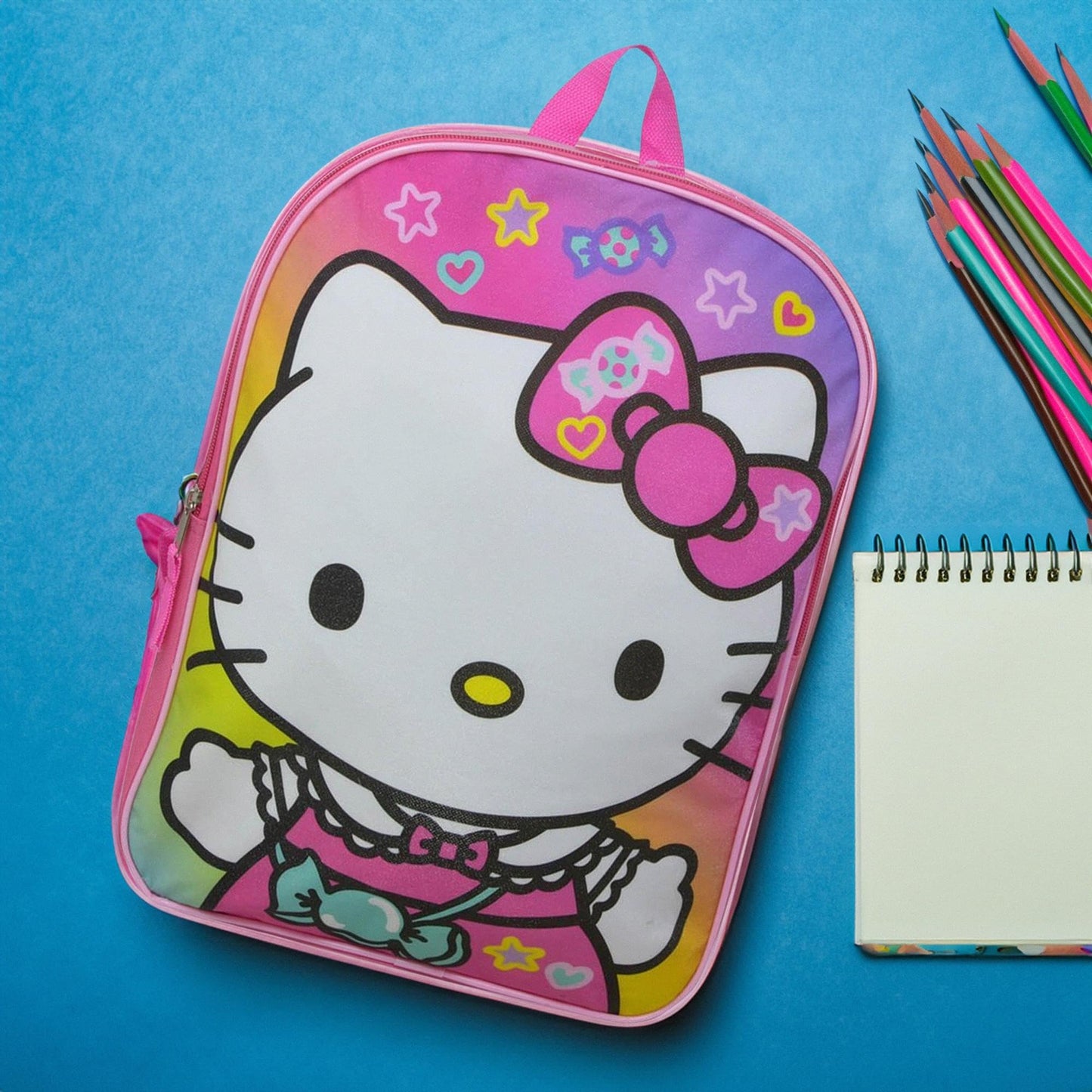 Fast Forward Hello Kitty 15" Backpack with Plain Front