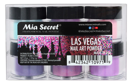 Mia Secret Nail Art LAS Vegas Acrylic Powder 6 Piece Beauty & Personal Care Mia Secret