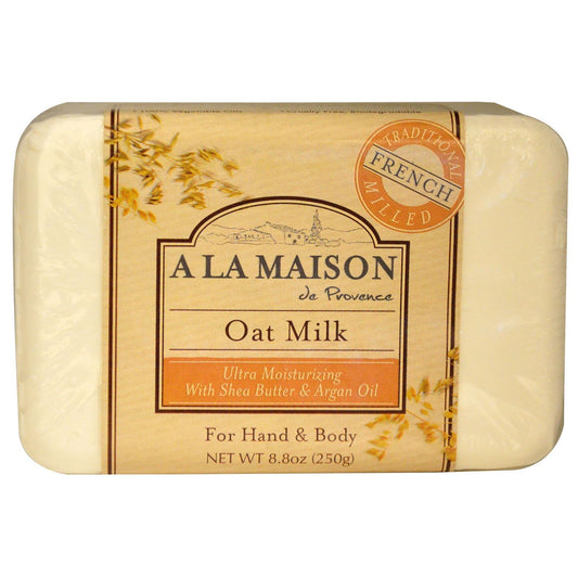 A LA MAISON Hand & Body Bar Soap - Oat Milk 8.8 oz (250 grams) Bar(S) Beauty & Personal Care A LA MAISON