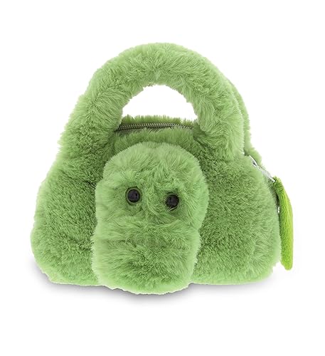 DolliBu Alligator Plush Handbag - Super Soft Plush Stuffed Animal Purse for Children's Accessories, Kids Hand Bag Toy Purse, Pretend Play, Fluffy…