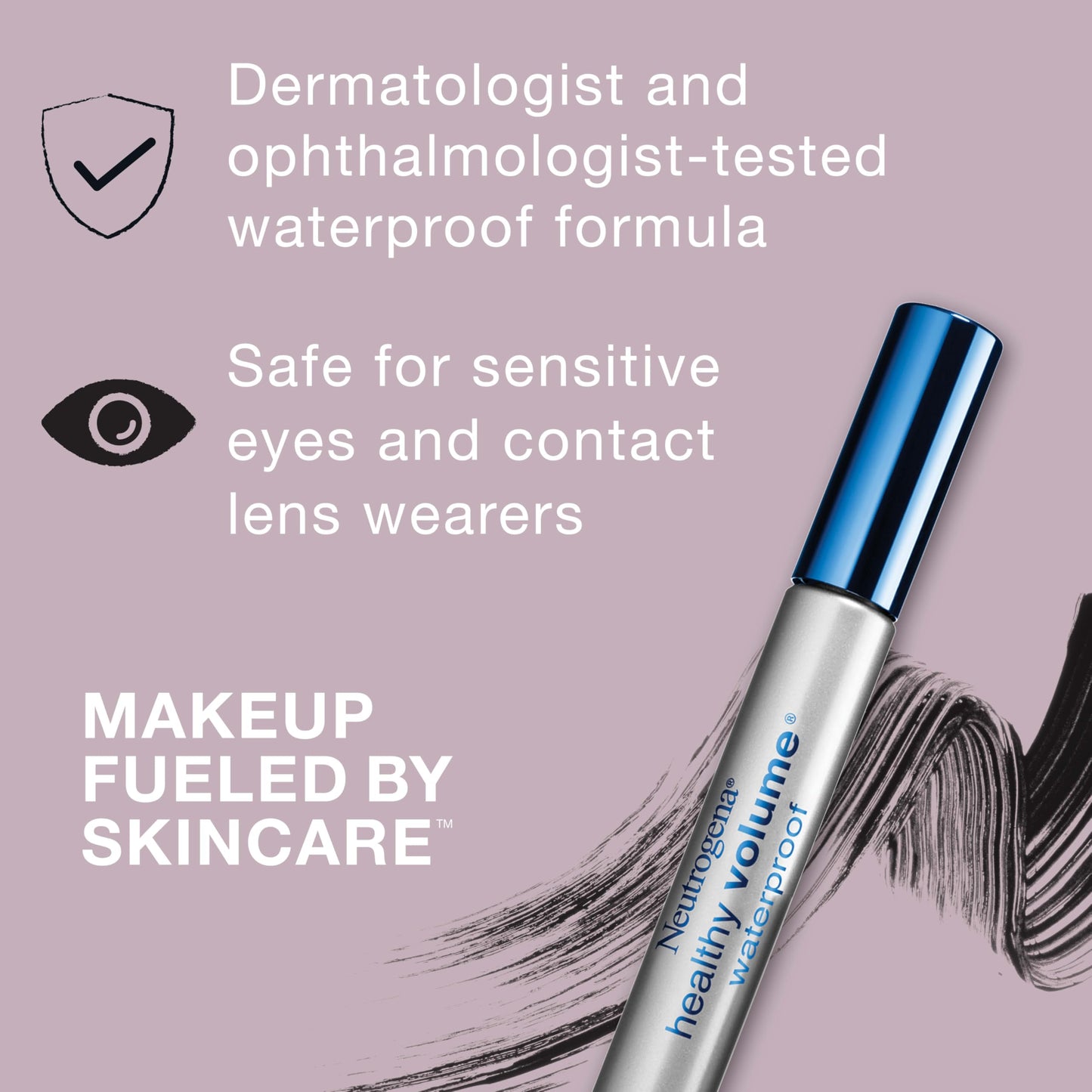 Neutrogena Healthy Volume Lash-Plumping Waterproof Mascara Volumizing And Conditioning Mascara With Olive Oil To Build Fuller Lashes Clump Smudge