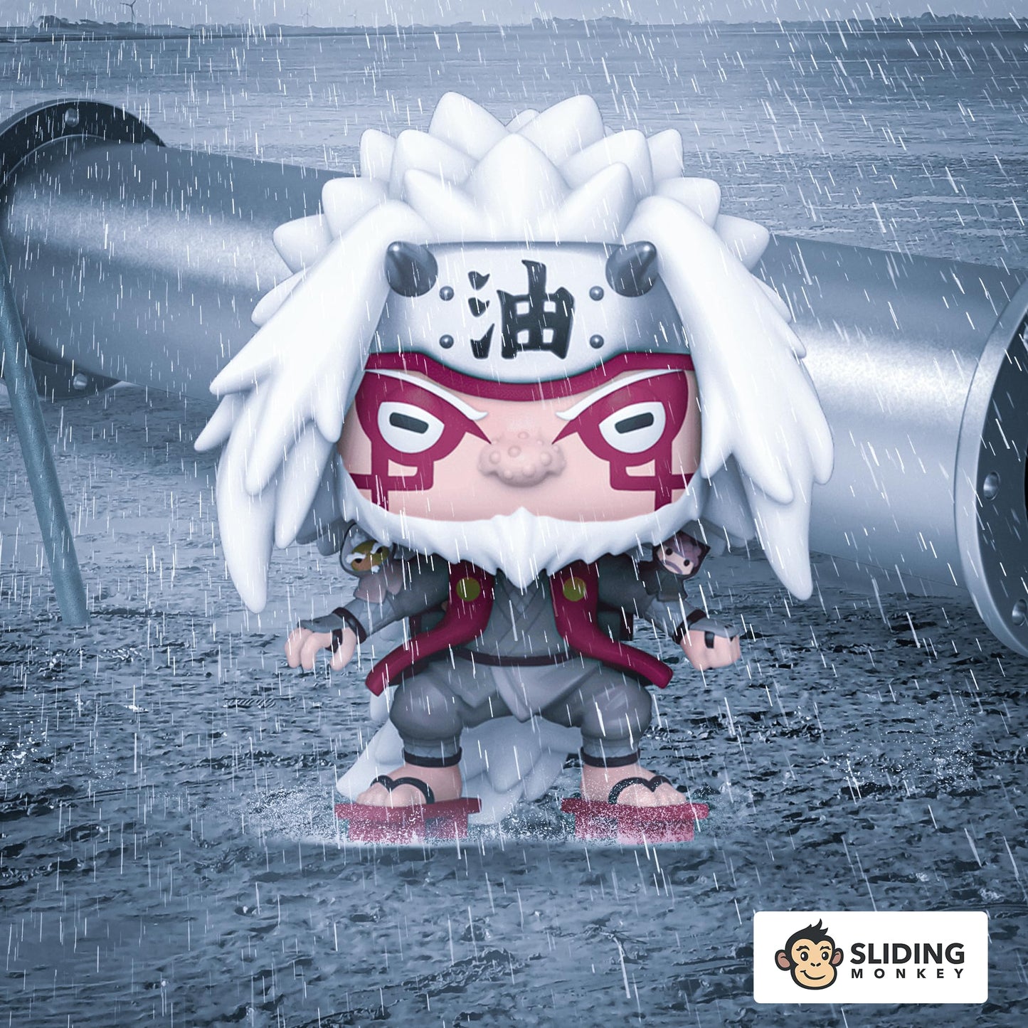 Funko Pop! Animation Naruto Shippuden: Jiraiya Sage Mode (Toad) Sanin Special Edition Multicolor Exclusive Vinyl Figure #1381