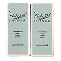 Flash Shiner® Block - 3-Way Nail Buffer (Gray/Black, Green & White) - Professional Nail Buffer for Natural Shine - Smooths, Conditions & Polishes