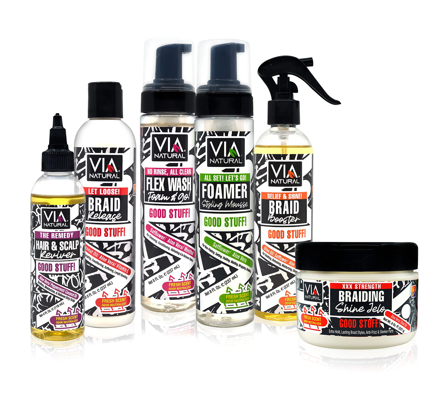 Via Natural Freestyle Foamer Styling Mousse