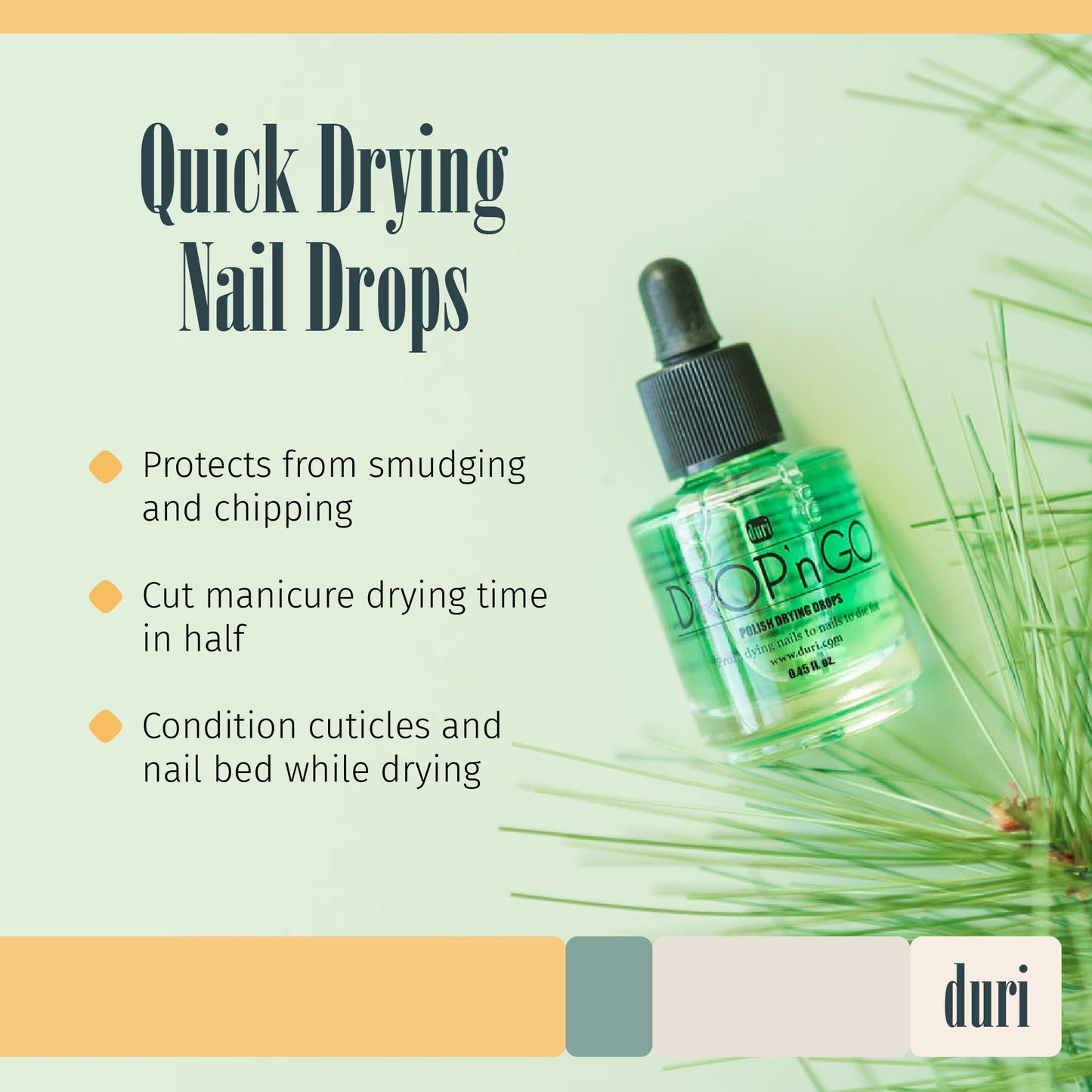 duri Brush'n Go Top Coat and Drop'n Go Drying Drops