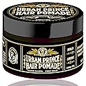 BushKlawz Urban Prince Hair Pomade Water Based Firm Strong Hold Easy to Wash Out Gel Type for Tight Styles Men's Styling Product Barber Approved 115g