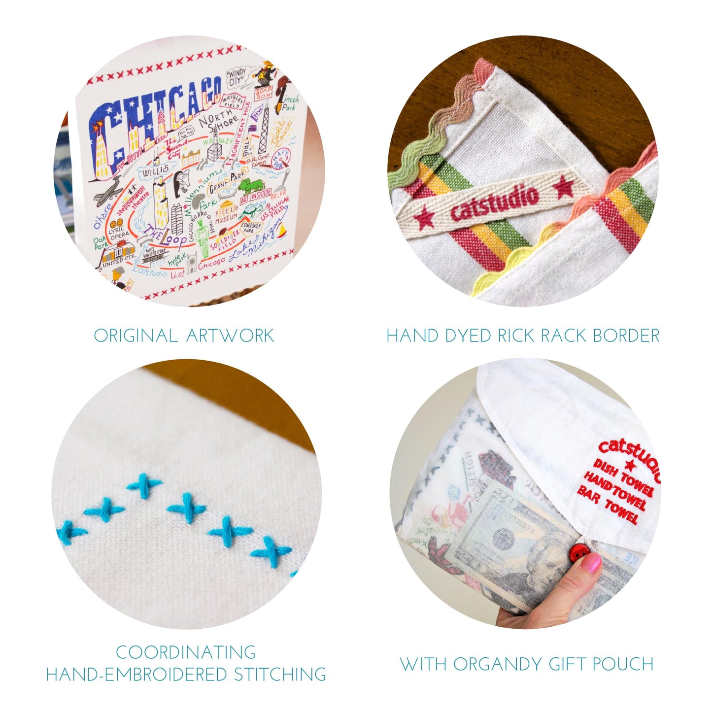 Catstudio Maryland Dish Towel - U.S. State Souvenir Kitchen and Hand Towel, Perfect Tea Towels for Maryland Lovers, Travel Souvenir, Housewarming…