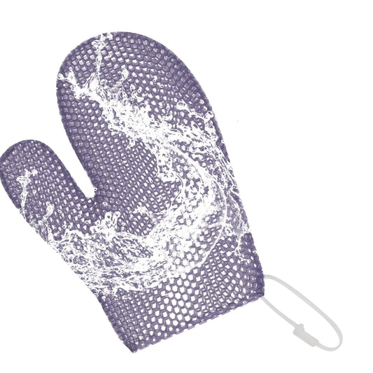 etspolt Exfoliating Glove Bath Mitt -Exfoliating Gloves for Shower, Body Scrubber for Deep Cleansing, Quick Drying Bath Gloves (Purple) Beauty and Personal Care etspolt