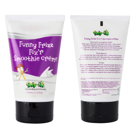 Snip-its Funny Frizz Fix’r Crème 4oz - Curly Hair Product for Natural Shine and bounce - All Natural Frizz Control Hair Product for Kids Made in USA | Beauty & Personal Care Snip-its