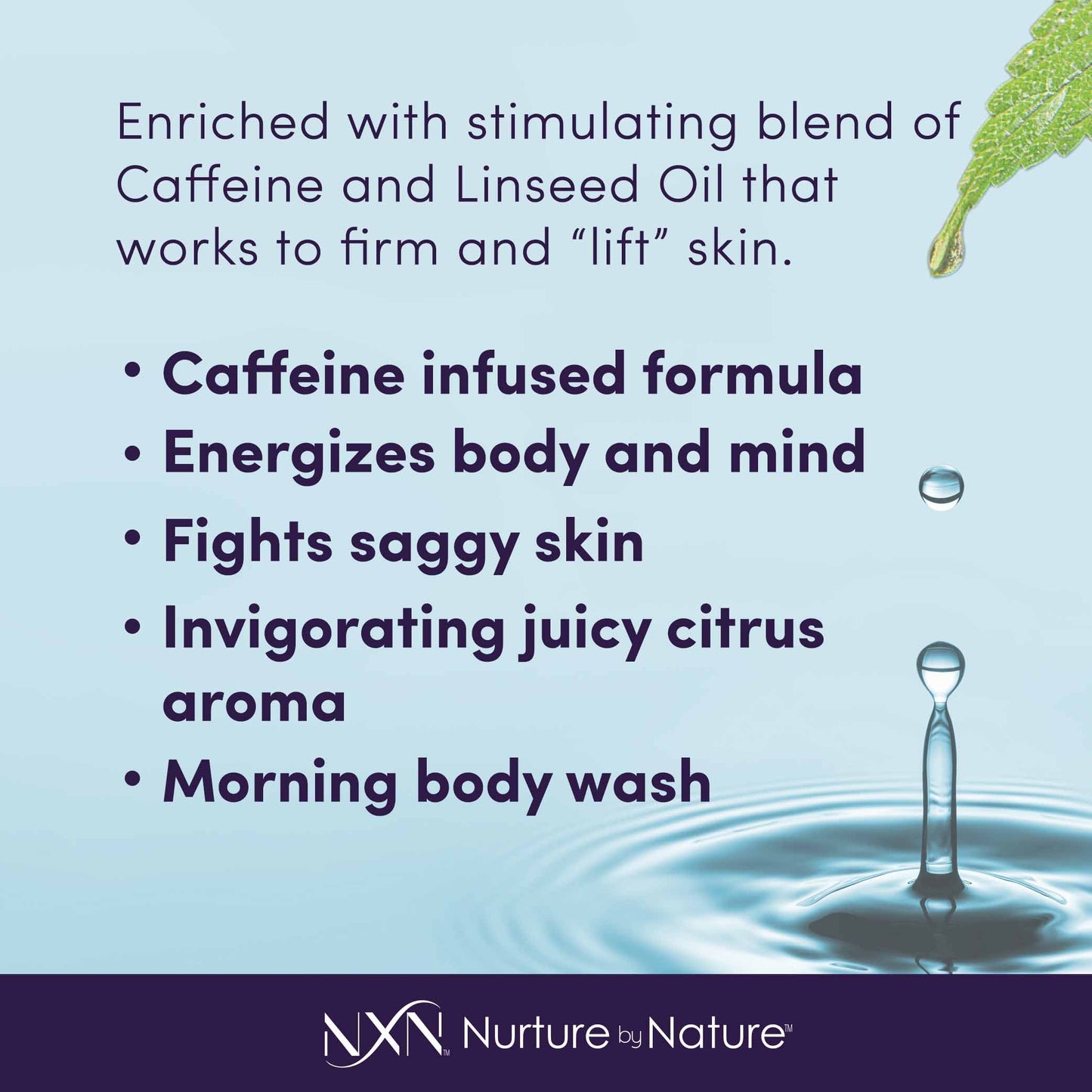 NXN Up, Up & Away Uplifting Body Wash, Fresh Pomelo Scented with Caffeine Natural & Organic Formula, 8 Fl Oz Beauty & Personal Care NXN