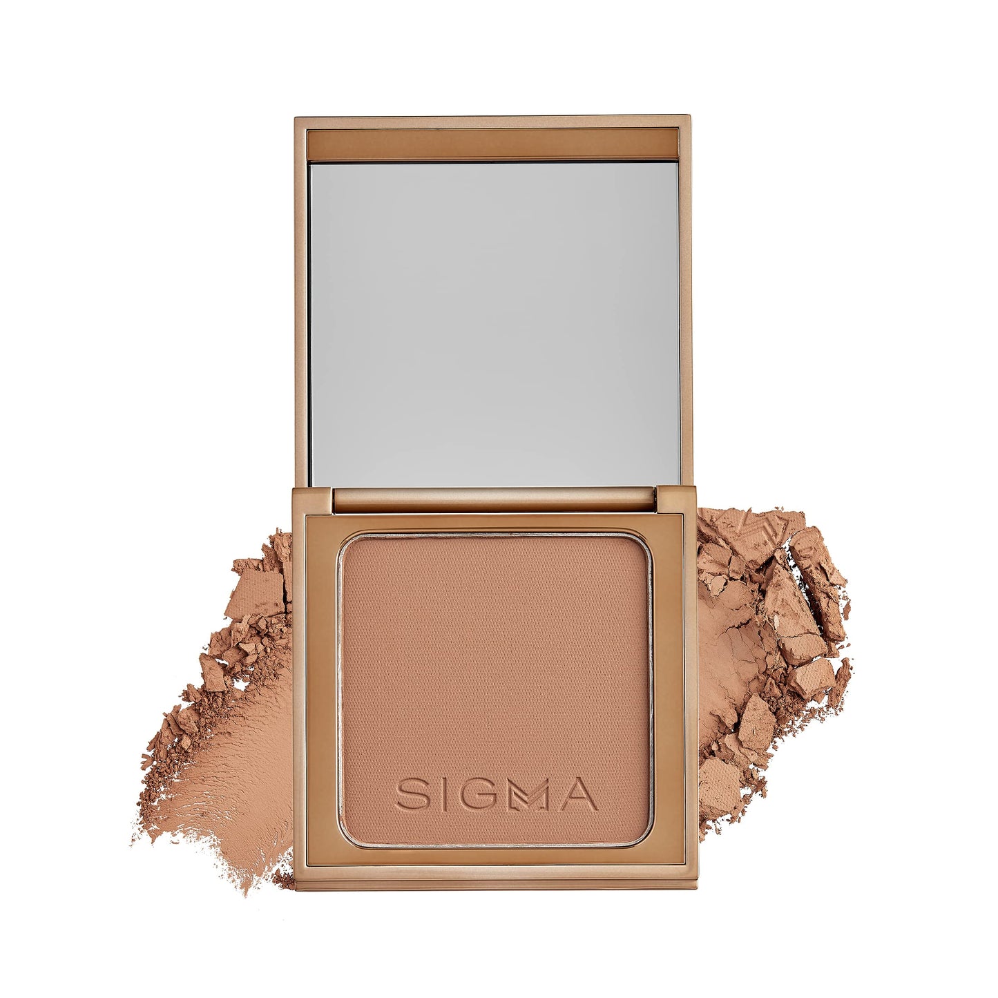 Sigma Beauty Matte Bronzer - Longwear Light Bronzer Powder with Matte Finish for Face - Achieving a Natural, Sun Kissed Glow (Dark)