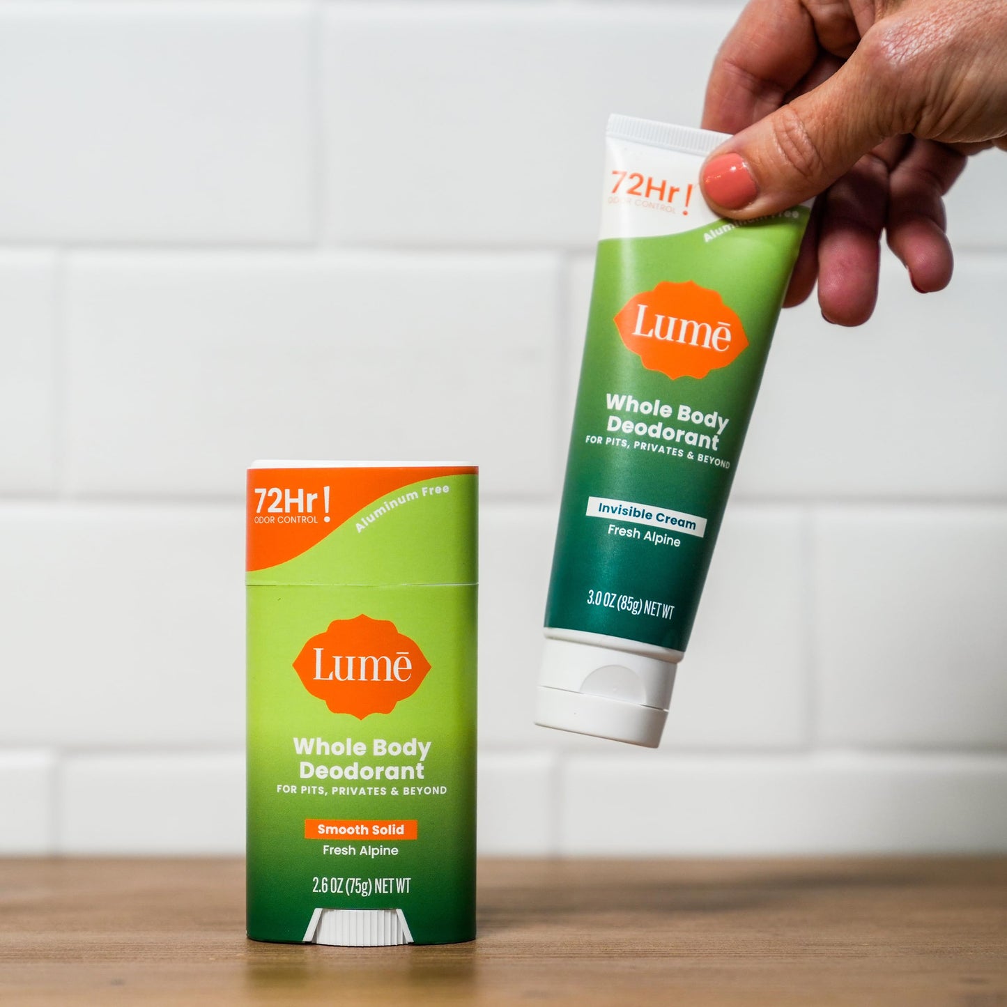 Lume Whole Body Deodorant - Invisible Cream and Solid Unscented - 72 Hour Odor Control - Aluminum & Baking Soda Free, Skin Safe - 3 oz Cream & 2.6 oz Beauty and Personal Care Lume