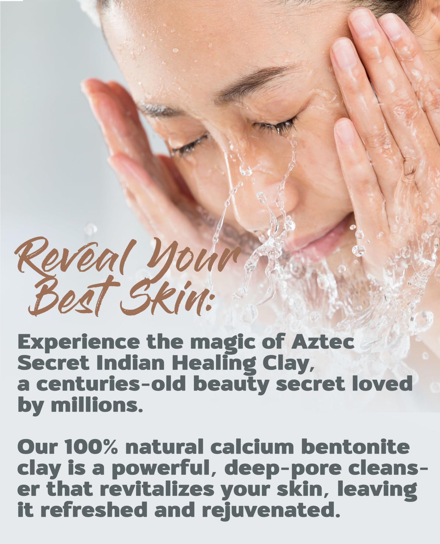 Aztec Secret - Indian Healing Clay 10oz Jar - Deep Pore Cleansing Facial & Body Mask - The Original 100% Natural Calcium Bentonite Clay Beauty and Personal Care Aztec Secret