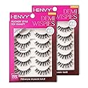 i-ENVY 10 Pairs Demi Wispies False Lashes (2 Pack), Premium Quality 100% Human Hair, Fluffy Feathered Eyelashes With Volume & Curl, Natural Look…