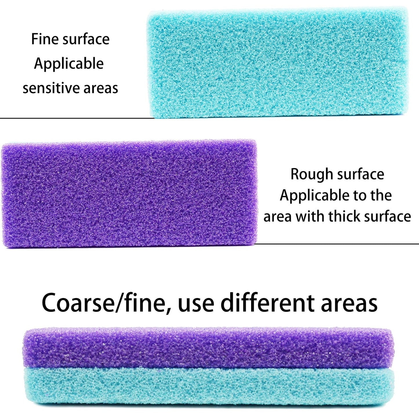 NYQIUGER 6Pcs Professional Pedicure Foot Pumice Stone for Feet Skin Callus Remover and Scrubber for Dead Skins Sided Beauty and Personal Care LEIFIRE