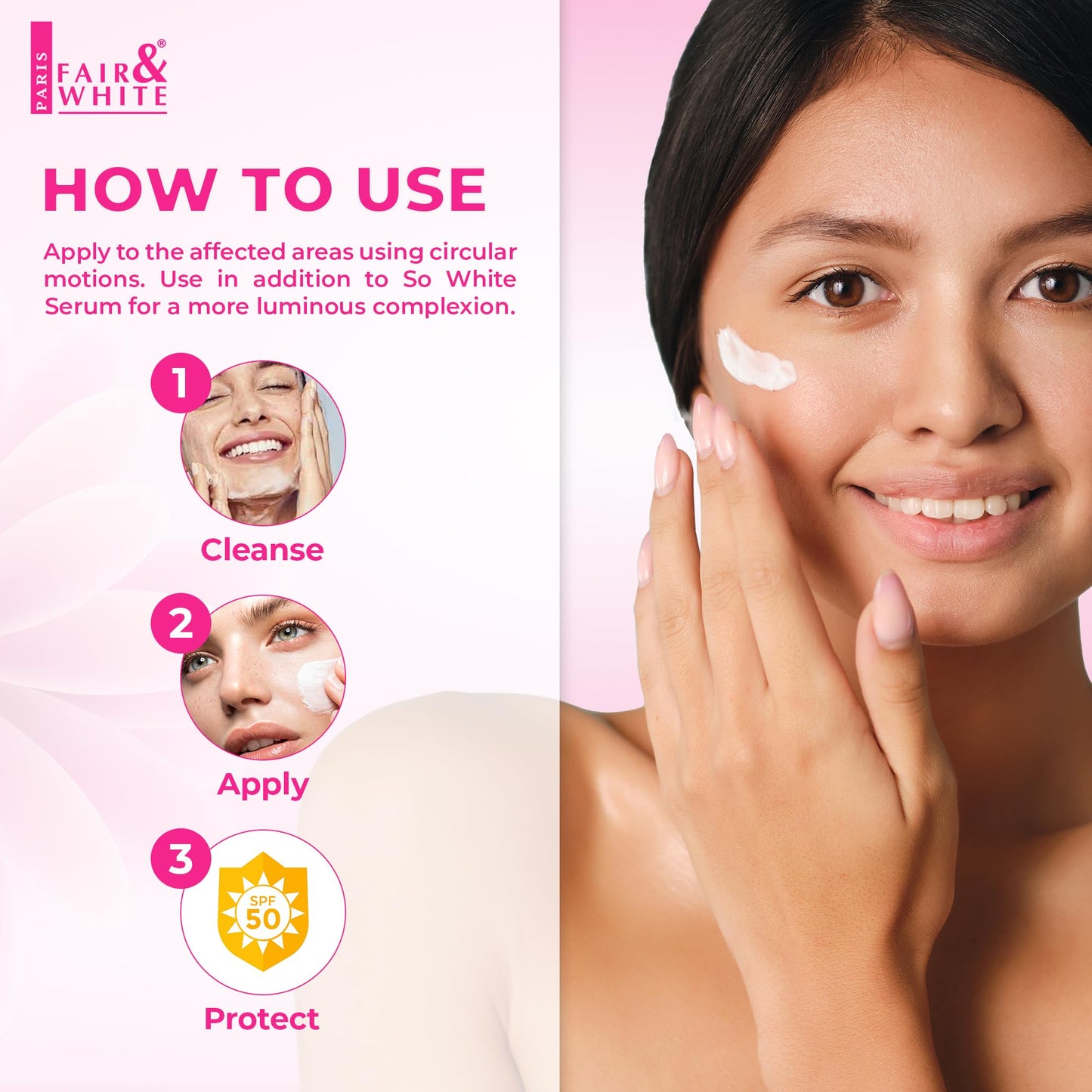 Fair and White So White Perfector Cream - 1.7 fl oz / 50ml - Skin Brightening Face Cream- Formulated for Moisturizing and Nourishing Skin