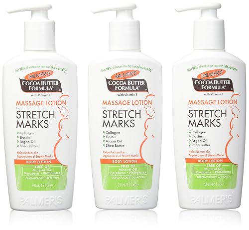 Palmer's Cocoa Butter Formula Massage Lotion for Stretch Marks, 8.5 Ounce, 3 Pack