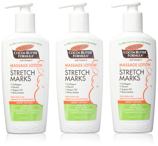 Palmer's Cocoa Butter Formula Massage Lotion for Stretch Marks, 8.5 Ounce, 3 Pack