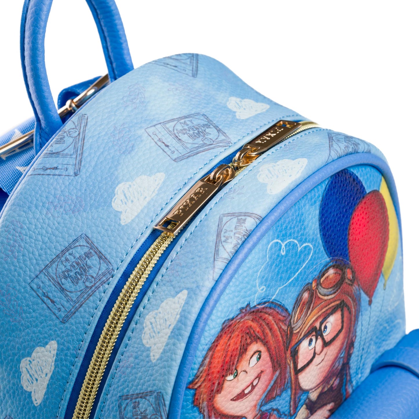 Wondapop Disney Pixar UP Carl and Ellie 11" Vegan Leather Mini Backpack