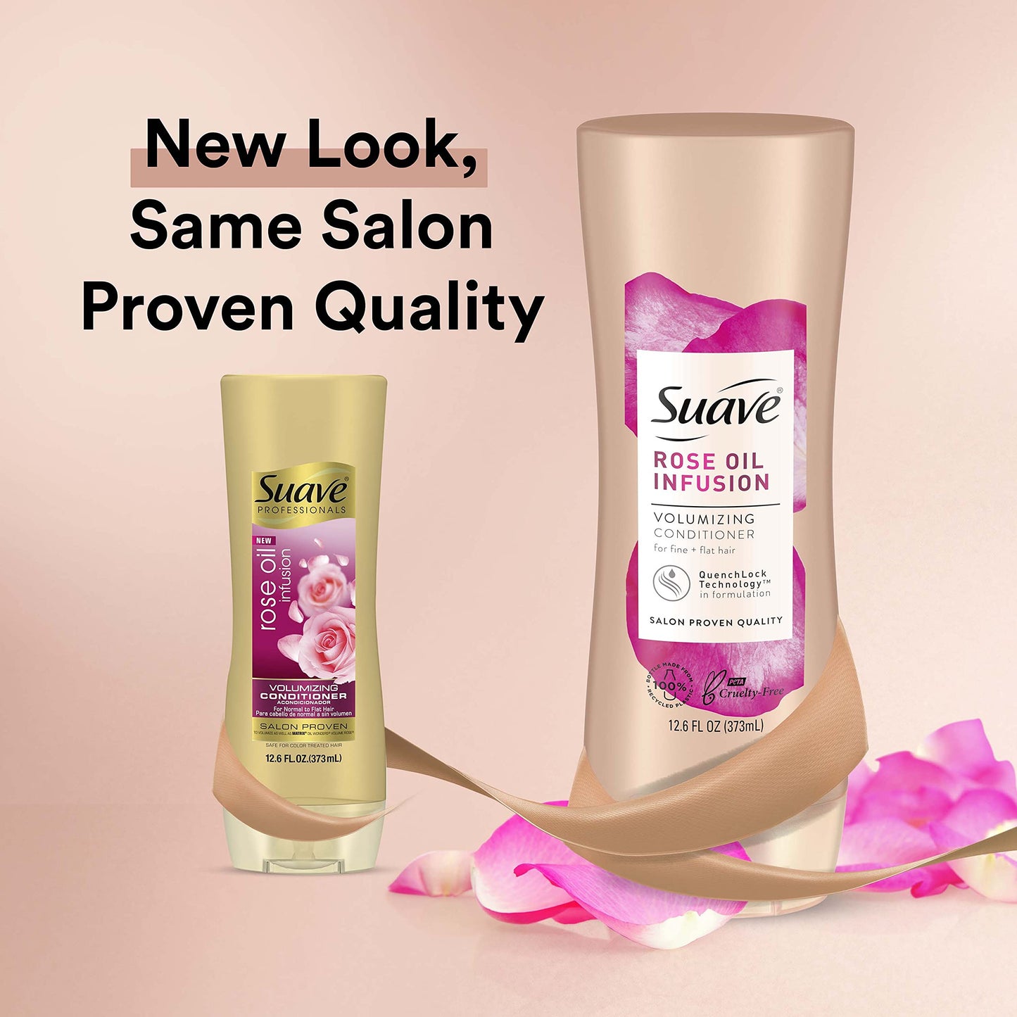 Suave Professionals Conditioner For Fine to Flat Hair Rose Oil Infusion Volumizing Conditioner 12.6 oz