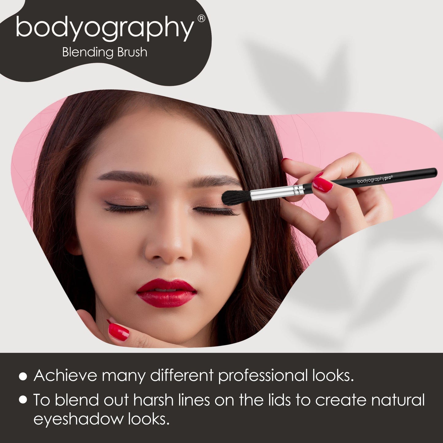 Bodyography Makeup Blending Brush | Soft Synthetic Bristles for Seamless Application of Foundation, Concealer, and Powder | Ideal for Liquid, Cream
