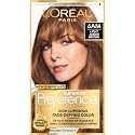 L'Oreal Paris Superior Preference Luminous Fade-Defying Permanent Hair Color, Hair Dye For Up to 9 Weeks of Radiance, Light Amber Brown 6AM, 1 Hair