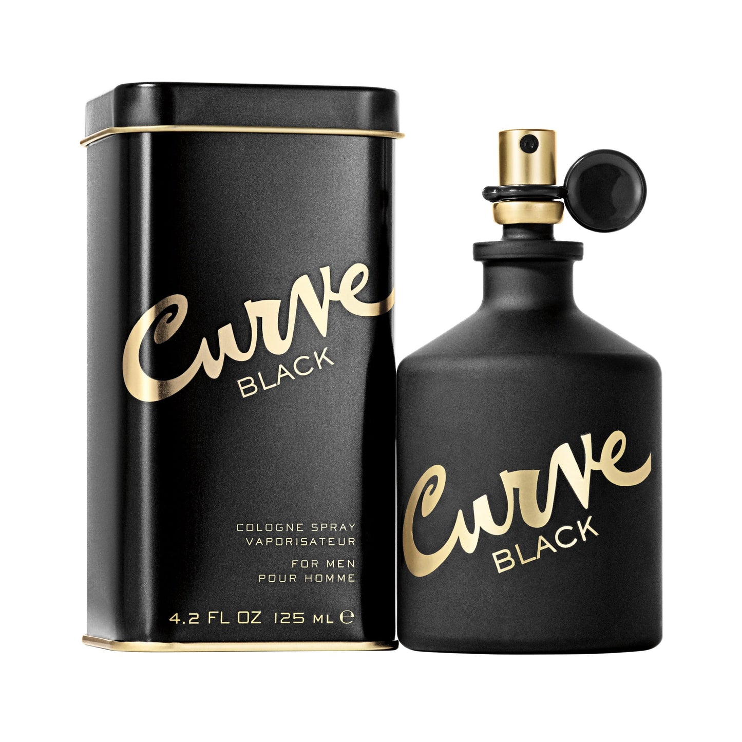 Curve Black Men's Cologne Fragrance Spray, Casual Day or Night Scent, 4.2 fl oz