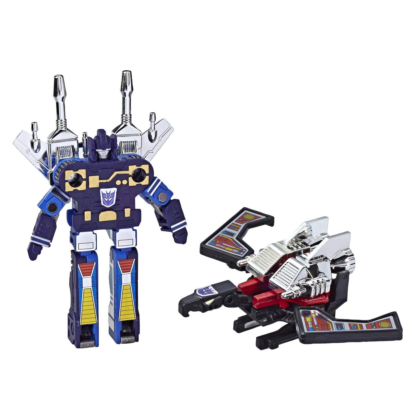 Transformers: Vintage G1 Cassette 2-Pack Decepticons Frenzy and Laserbeak Collectible Figures