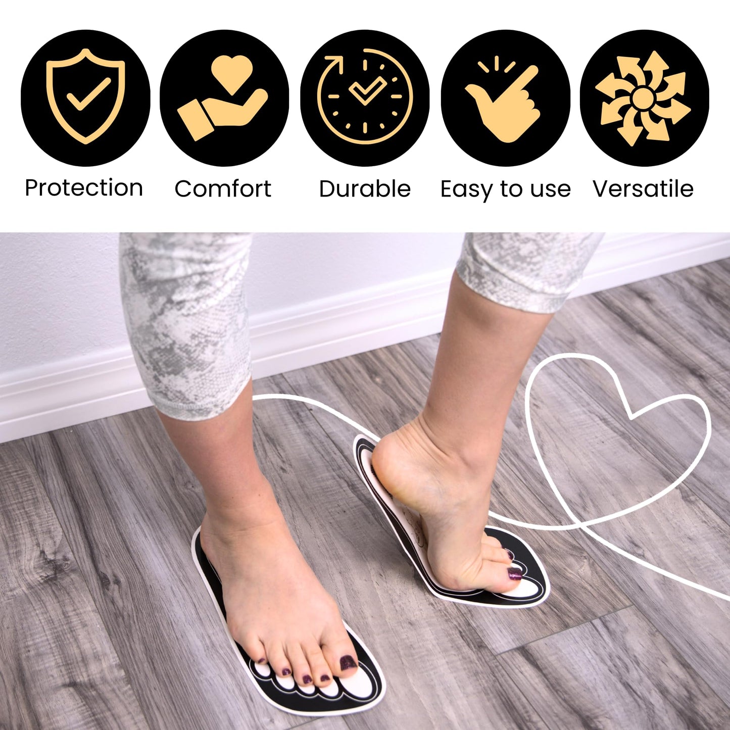 25Pairs(50Feets) Disposable Stick Spray Tanning Feet Pads Perfect for preventing spray tan solution,Deluxe & Hygienic Spray Tan Feet Pads-Ideal