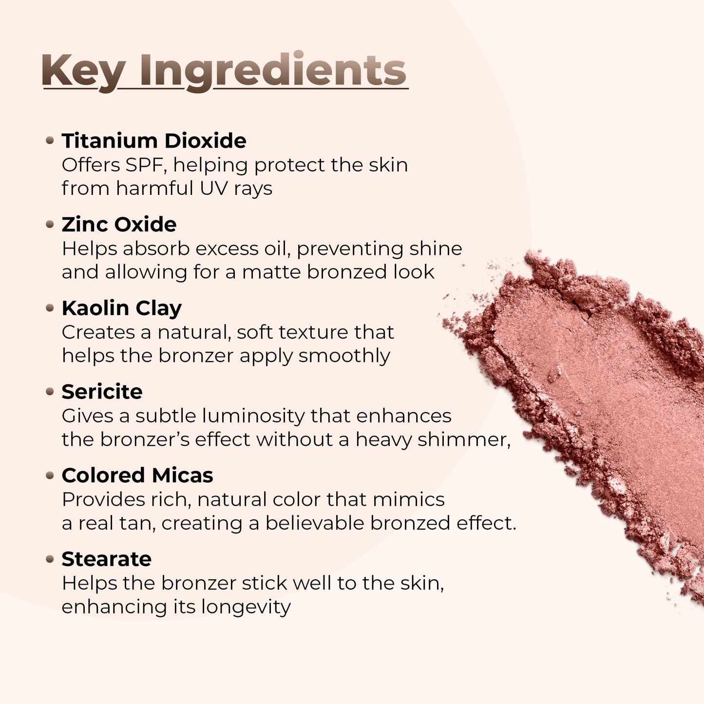 BRONZER POWDER (5g Sample Size Jar) Mineral Makeup Bronzing Loose Baked Highlighting Contour Tanning Shimmering Warmth Bare Sun Kissed Face