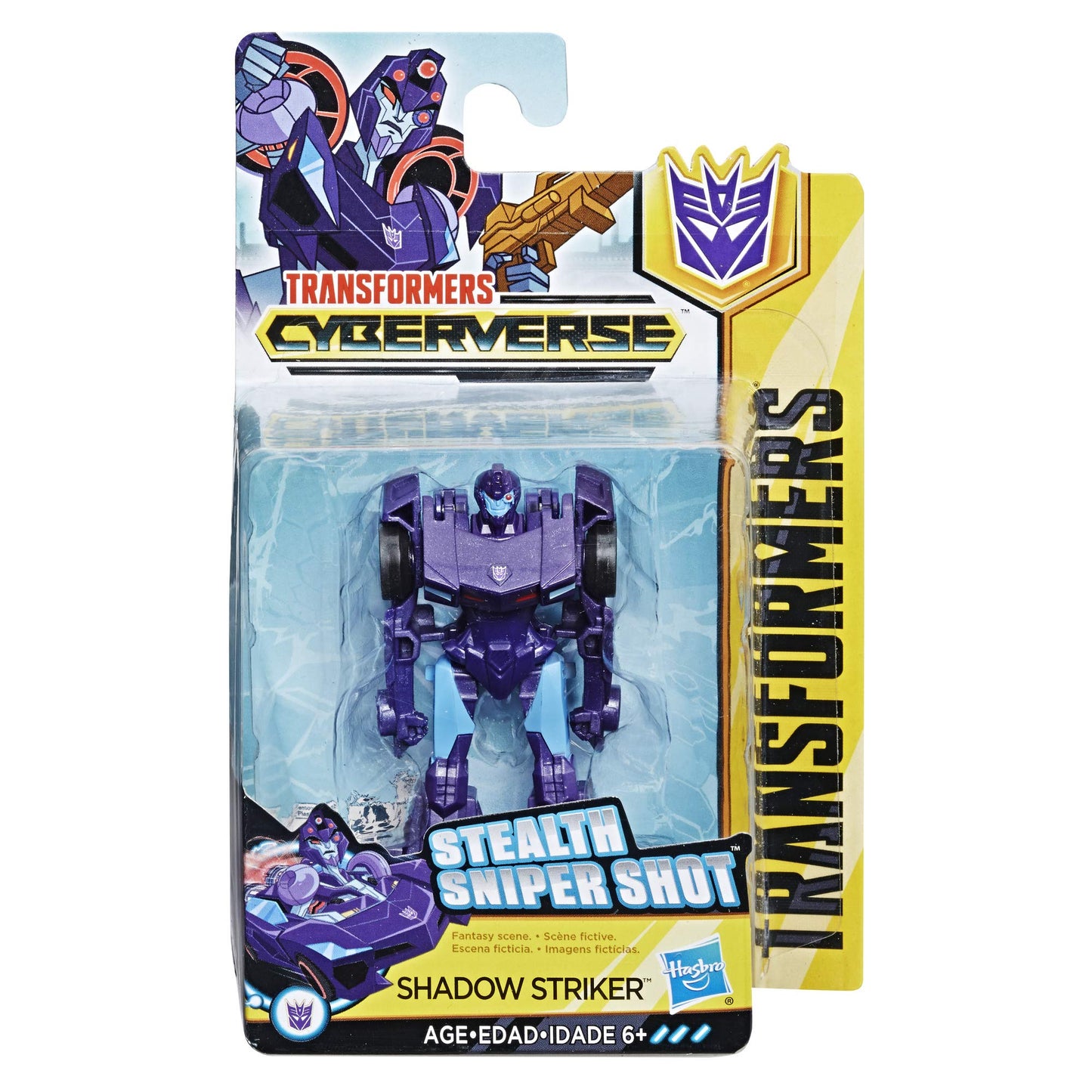 Transformers E3633 Cyberverse Action Attackers: Scout Class Shadow Striker Action Figure Toy