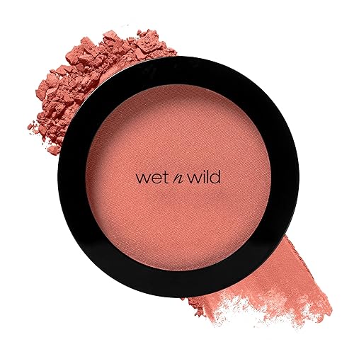wet n wild Color Icon Blush, Effortless Matte Natural Sheer Glow & Seamless Blend, Luxuriously Infused Smooth Jojoba Oil, Cruelty-Free & Vegan - Bed