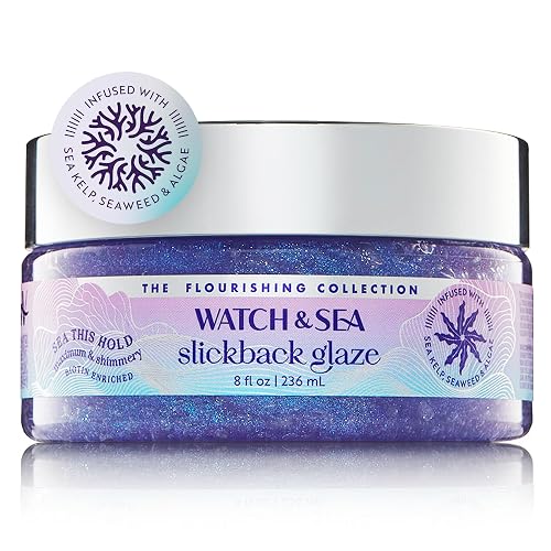 Watch & Sea “SEA THIS HOLD” Slickback Glaze - Slick Back Hair Gel & Edge Control with Seaweed and Sea Kelp - Strong Flexible Hold, Maximum Shine