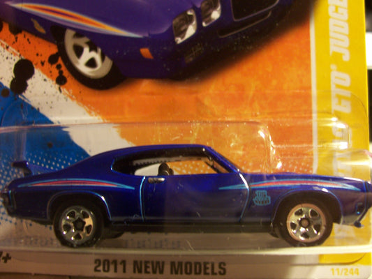 Hot Wheels 2011 '' '70 Pontiac GTO Judge HW Premiere '11 -11 of 50 - 11/244 Deep Blue with 'The Judge' Decal on Front quarterpanel. Has Spoiler…