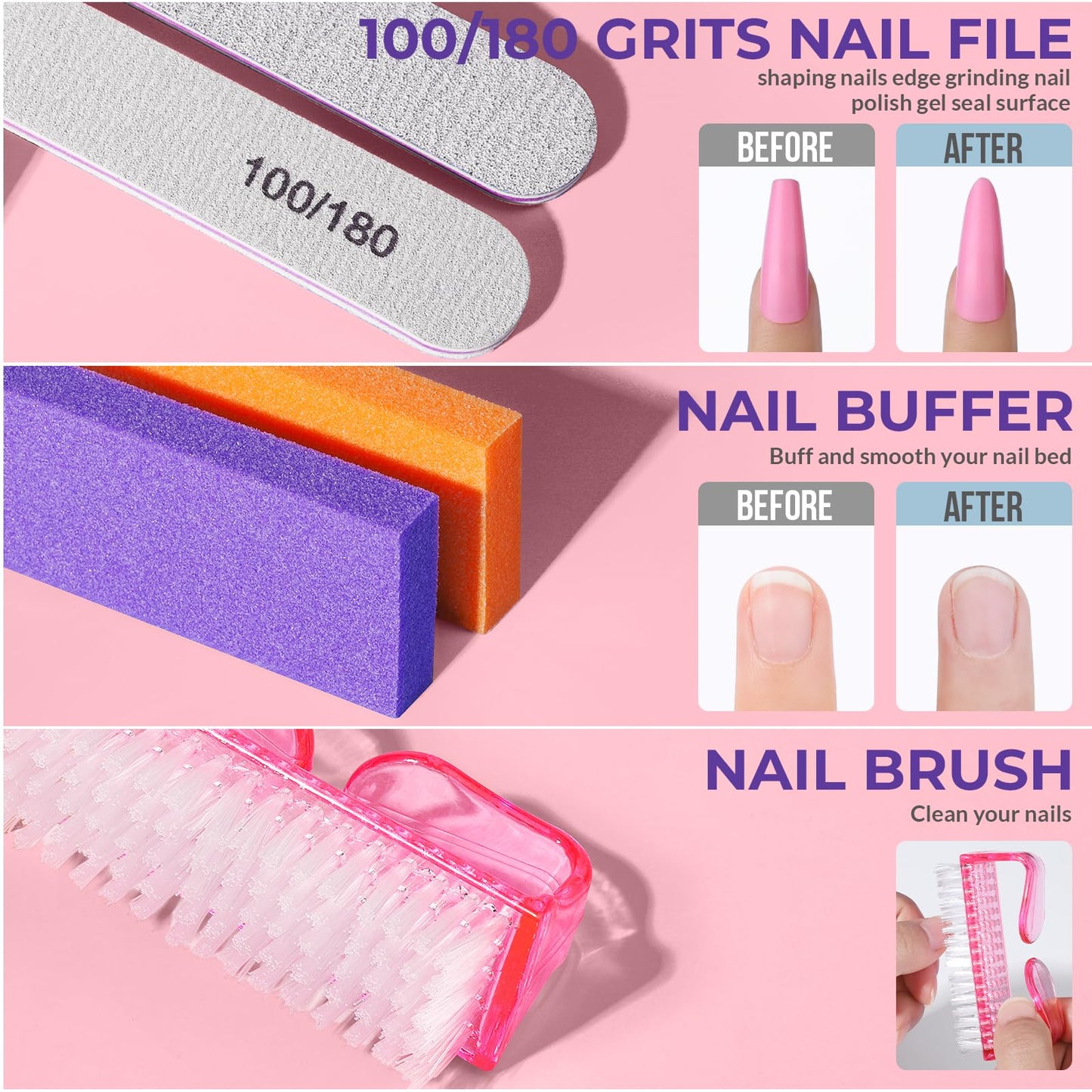 Teenitor 10Pcs Soak Off Bowl Nail Soaking Bowl Kit 2 Nail Soaking Bowl Acetone Proof Soak Off Gel Polish Remover Bowl, Manicure Bowl Cuticle Peeler Beauty and Personal Care Teenitor