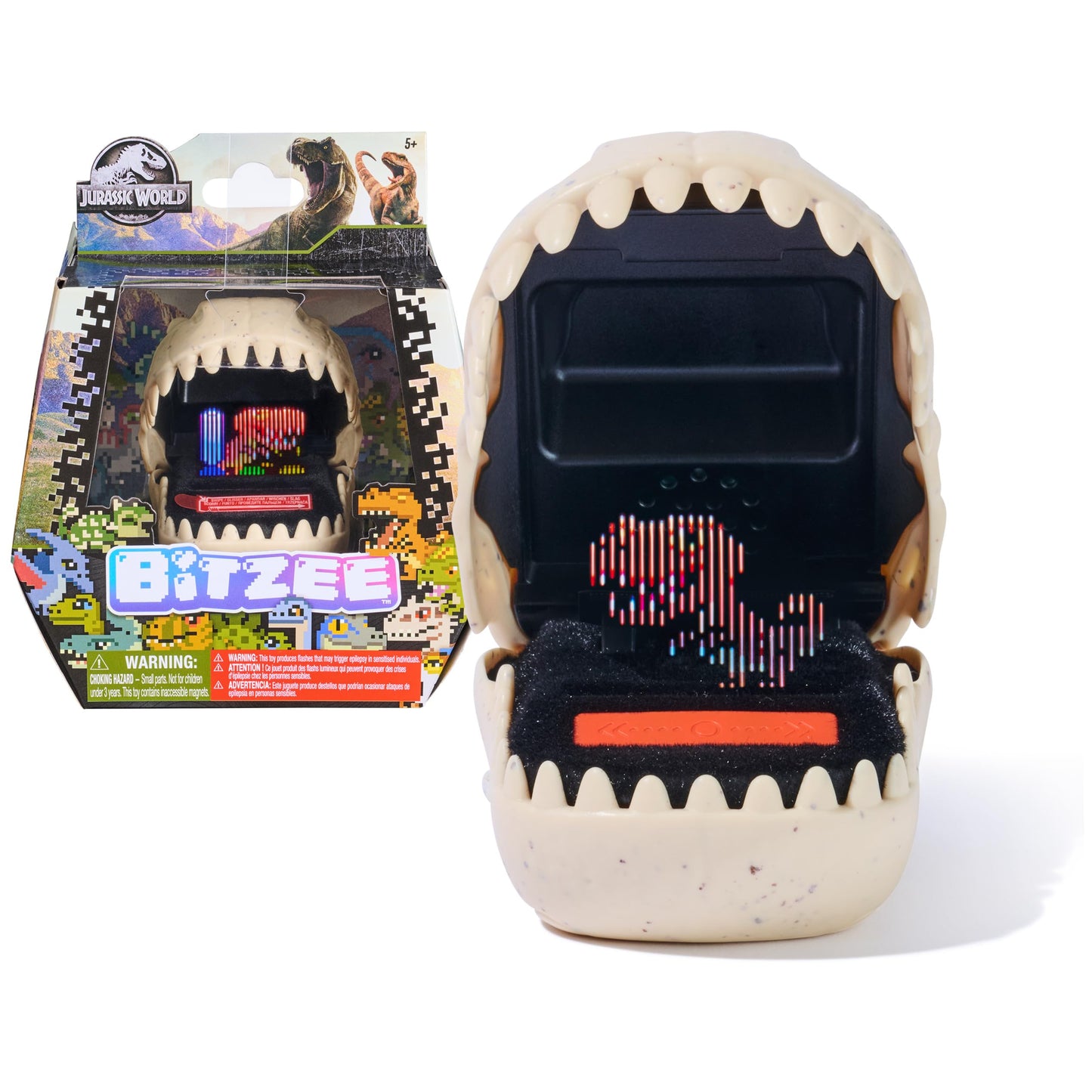 Bitzee, Jurassic World Interactive Dinosaur Toy with 25 Dinosaurs Inside, Reacts to Touch, Pods Connect & Interact, Digital Pet Kids Toys for Ages 5…