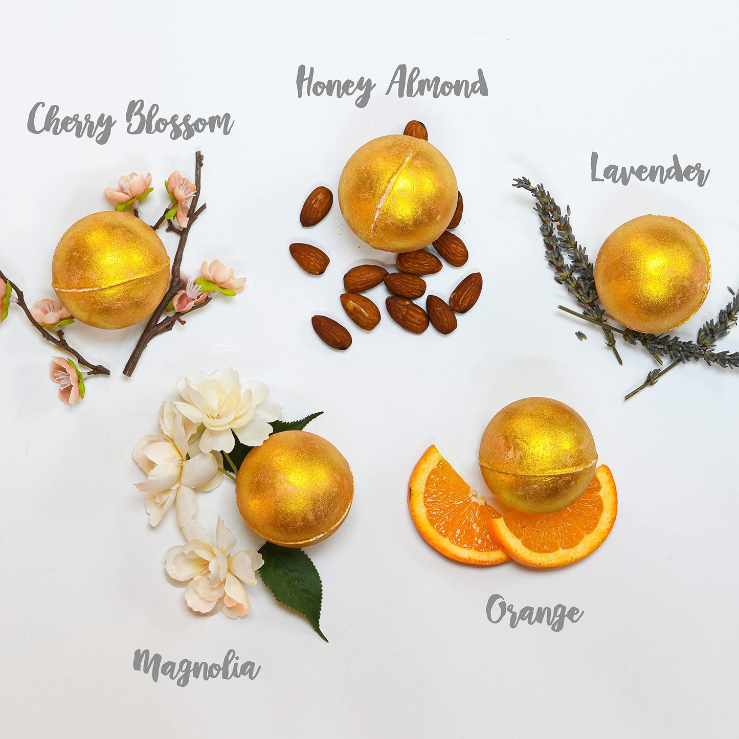 Birthday Gifts, 24K Gold Bath Bombs Set, Deluxe Marble Bath Bomb Gift Set, 9 Bath Bombs for Women & Men, Perfect for Bubble & Spa Bath, Natural…