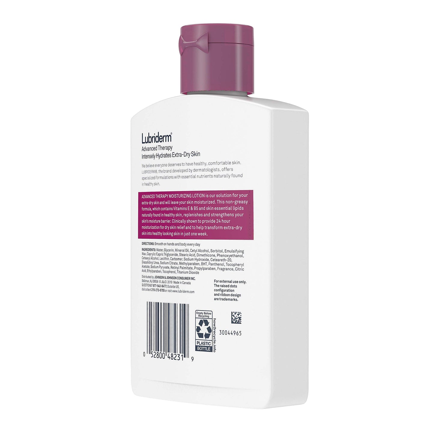 Lubriderm Advanced Therapy Lotion, Fragrance-Free, 6 Fl. Oz (Pack of 4)