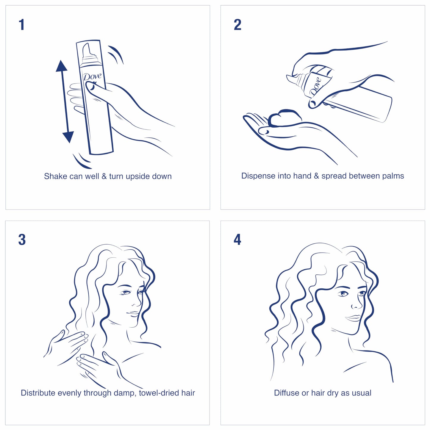 Dove Style+Care Curls Defining Mousse, Soft Hold 7 oz (Pack of 12)