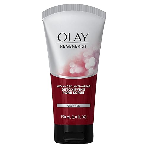 Facial Cleanser by Olay Regenerist Detoxifying Pore Scrub Cleanser, 5 Fluid Ounce Packaging may Vary