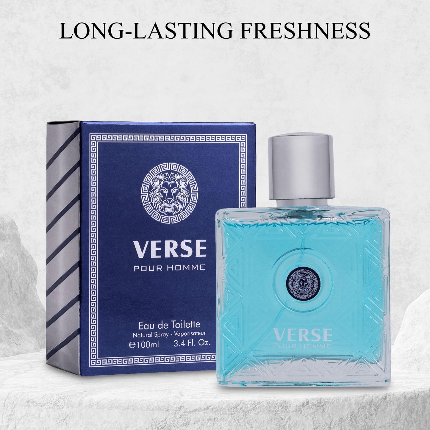 NovoGlow Verse Pour Homme Eau De Parfum Spray for Men Long Lasting Citrusy Floral & Masculine Fragrance Smell Fresh All Day Long Gift for Men for All